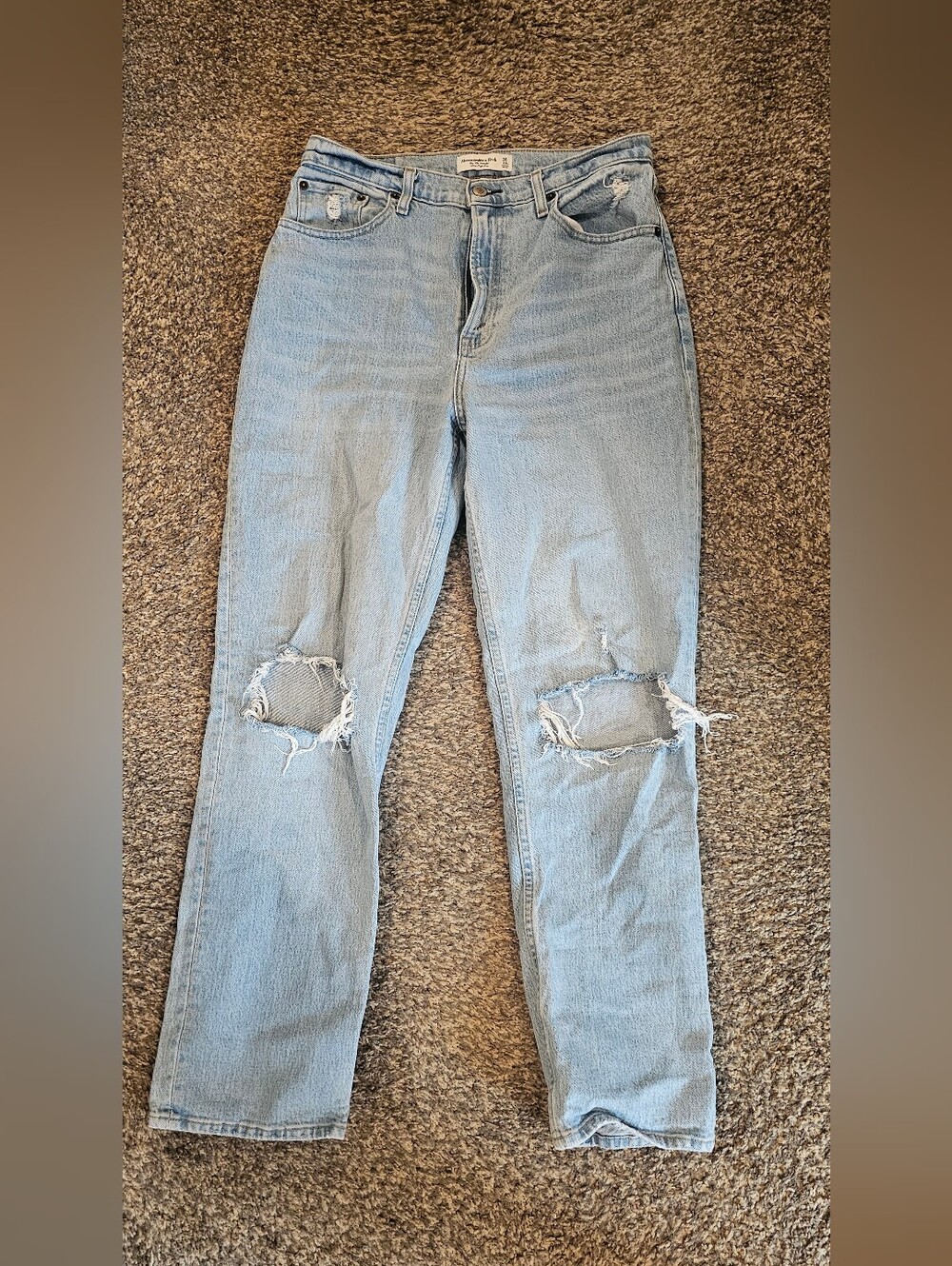 ABERCROMBIE & FITCH The 90s Straight Ultra High Rise Jeans Curve Love 30/10